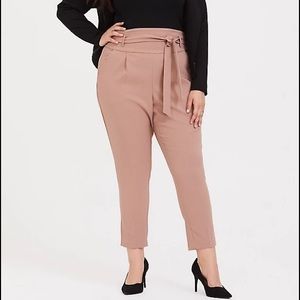 Torrid High Waisted tie front skinny pant